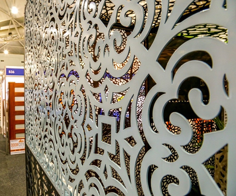 Floral Geo | Architectural Metal Screen Pattern pattern detail reference