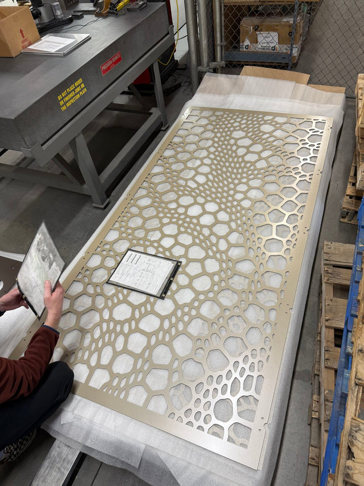 Cellular Flow fabricated panel QC photo