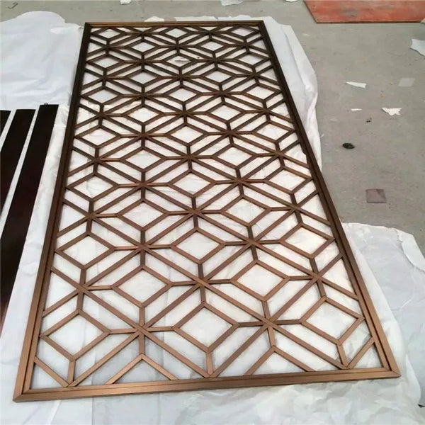 Laser-cut metal panel