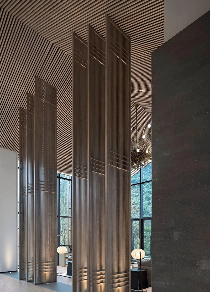 Lobby feature wall