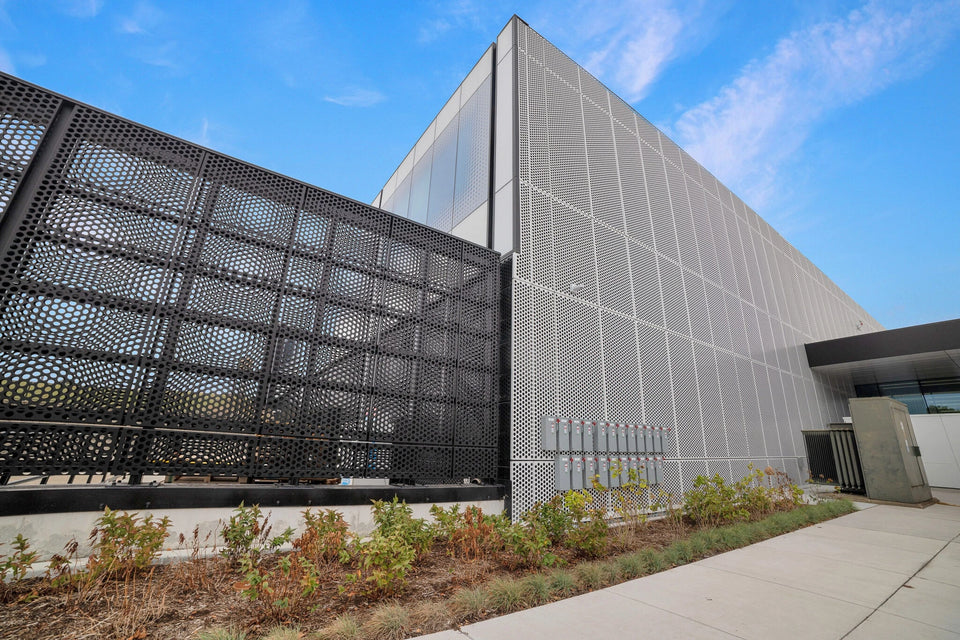 Perforated metal screen detail