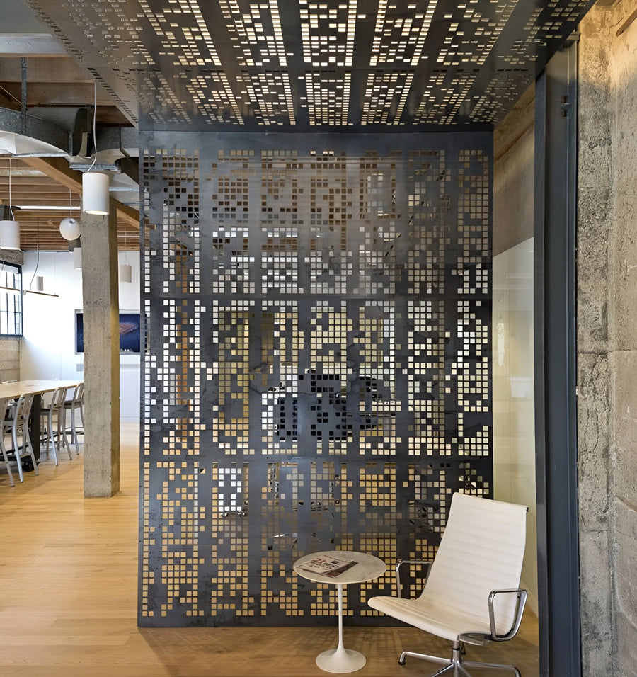 Perforated facade cladding
