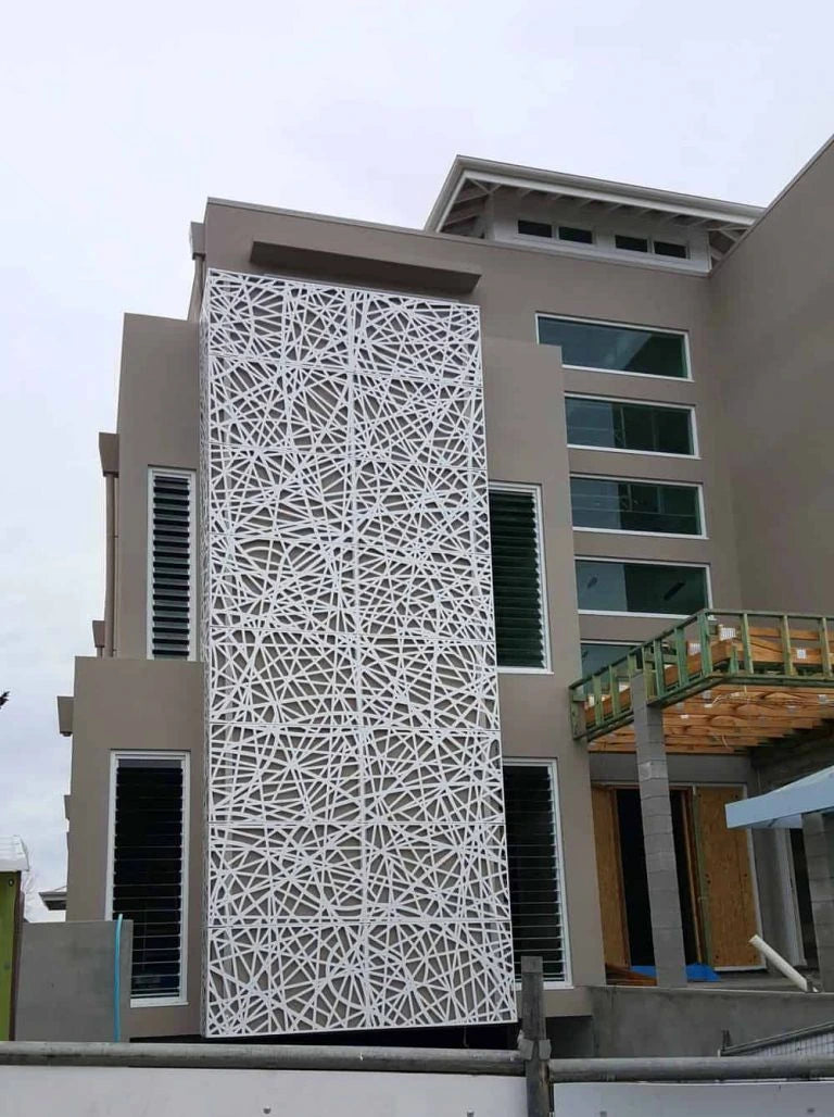Laser cut metal divider panel