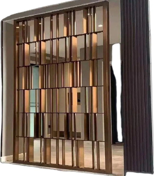 Glass hybrid metal partition