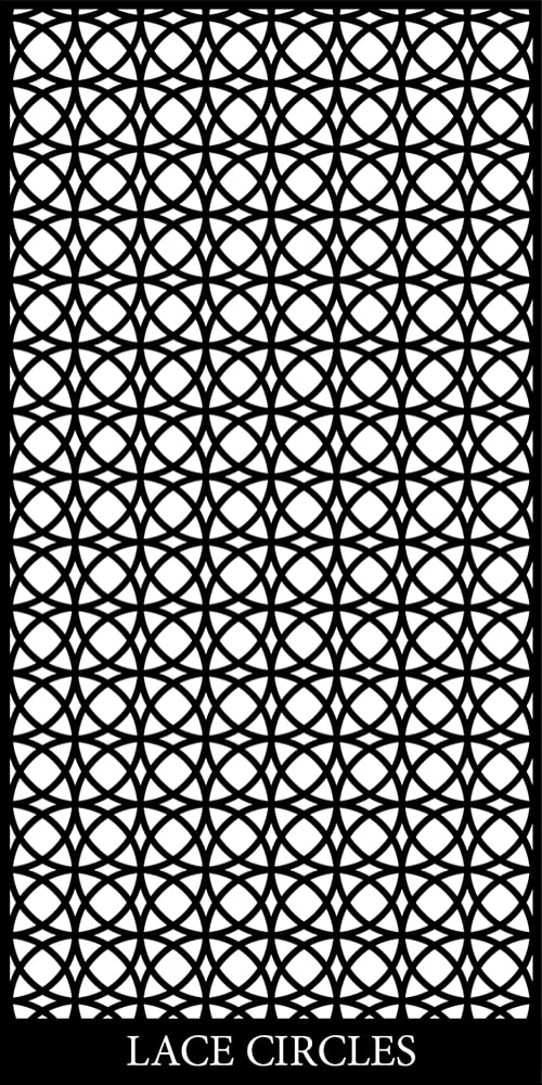 Lace Circles Laser Cut pattern render