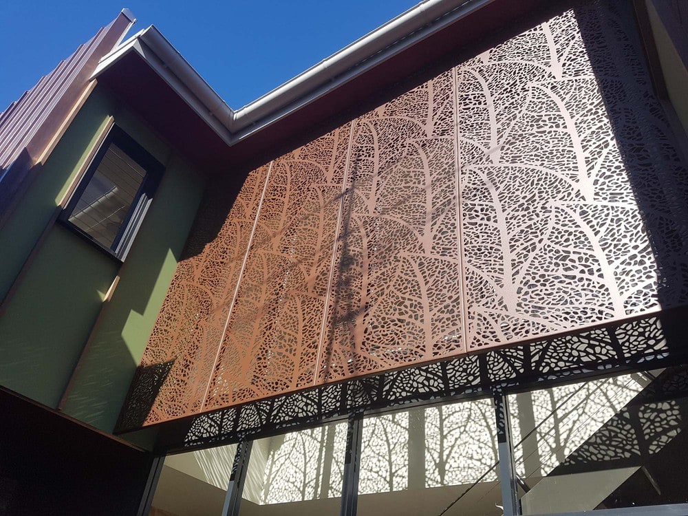 Autumn Leaves | Architectural Metal Screen Pattern official installation scene 4