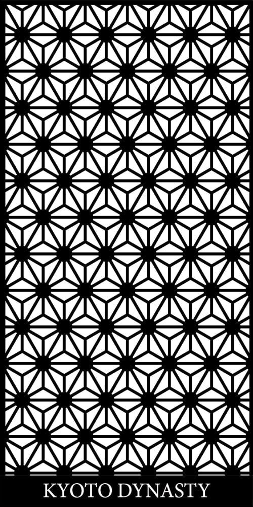 Kyoto Dynasty Lasercut Decorative Screens pattern render