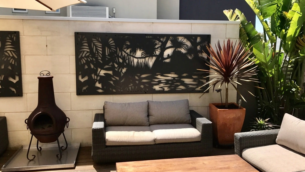 Trees By The Lake | Architectural Metal Screen Pattern official installation scene 4