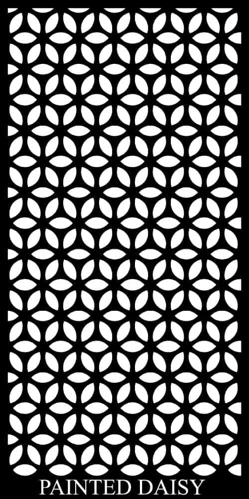 Painted Daisy pattern detail reference