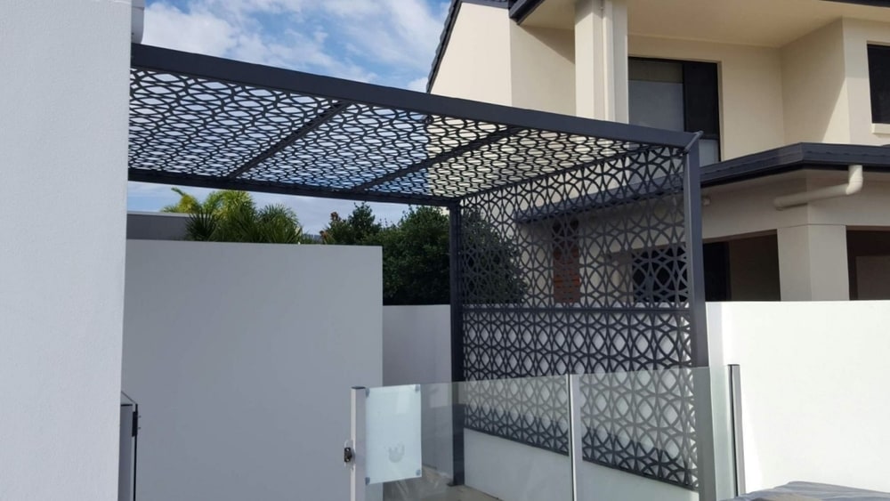 Lace Circles Laser Cut | Architectural Metal Screen Pattern official installation scene 3