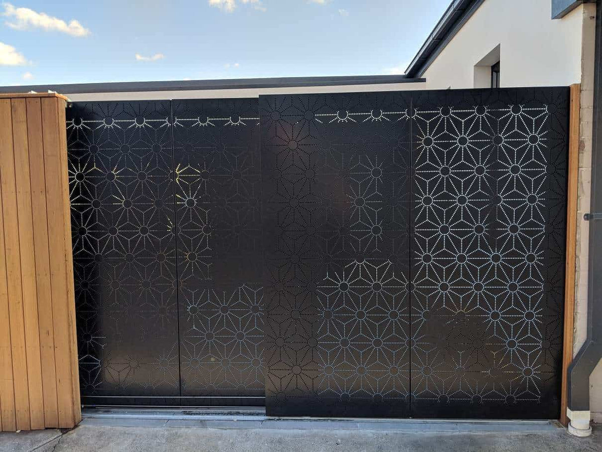 Kyoto Dynasty Lasercut Decorative Screens | Architectural Metal Screen Pattern official installation scene 3
