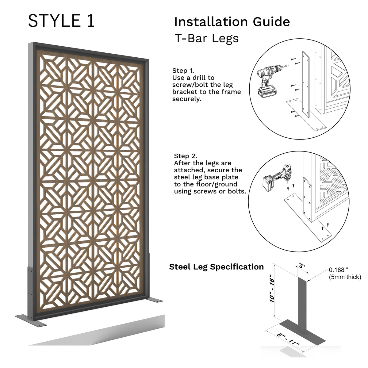 Interior room divider screen reference